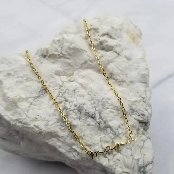 Mothers Day Mama Necklace In Gold - Infinity Raine