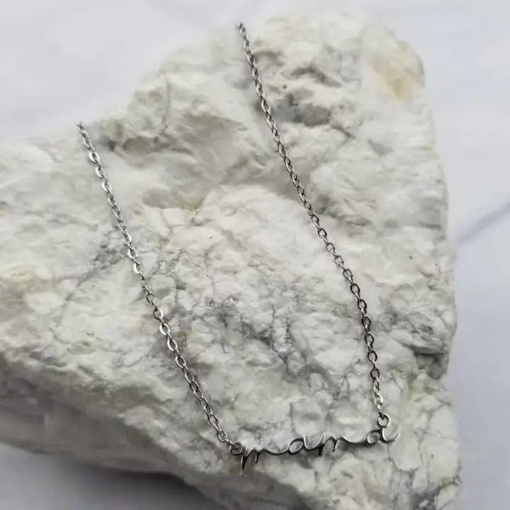 Mothers Day Mama Necklace In Silver - Infinity Raine
