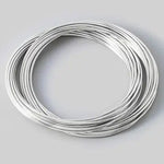 Thin Dainty Metallic Bangle Bracelets Set - Infinity Raine