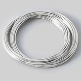 Thin Dainty Metallic Bangle Bracelets Set - Infinity Raine