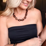 Tortoise Chain Link Necklace - Infinity Raine