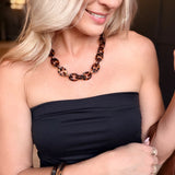 Tortoise Chain Link Necklace - Infinity Raine