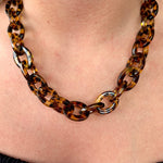 Tortoise Chain Link Necklace - Infinity Raine