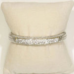 TT Dots and Pave Bangle In Gold - Infinity Raine