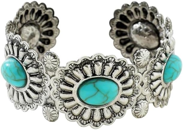 Turquoise Cuff Bracelet - Infinity Raine