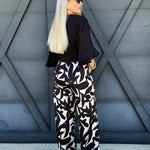 Paloma Satin Pants In Black - Infinity Raine