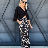 Paloma Satin Pants In Black - Infinity Raine