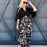 Paloma Satin Pants In Black - Infinity Raine