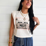 Vacation to Marfa Tee In Ivory - Infinity Raine