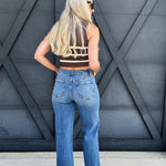 Vervet High Rise Full Length Wide Leg Jeans In Astonishing - Infinity Raine
