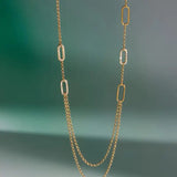 Vion 18k Gold Layered Chain Necklace - Infinity Raine