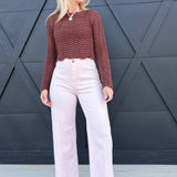 Washed Color Stretch Pants In Baby Pink - Infinity Raine