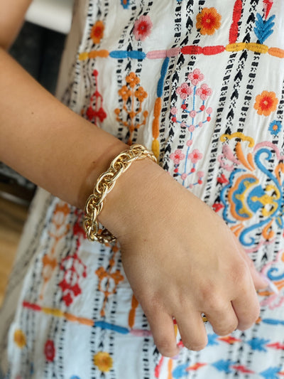 Cant Pretend Chain Bracelet-Gold - Infinity Raine