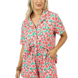 Whimsical Rose Loungewear Short Set In Pink - Infinity Raine