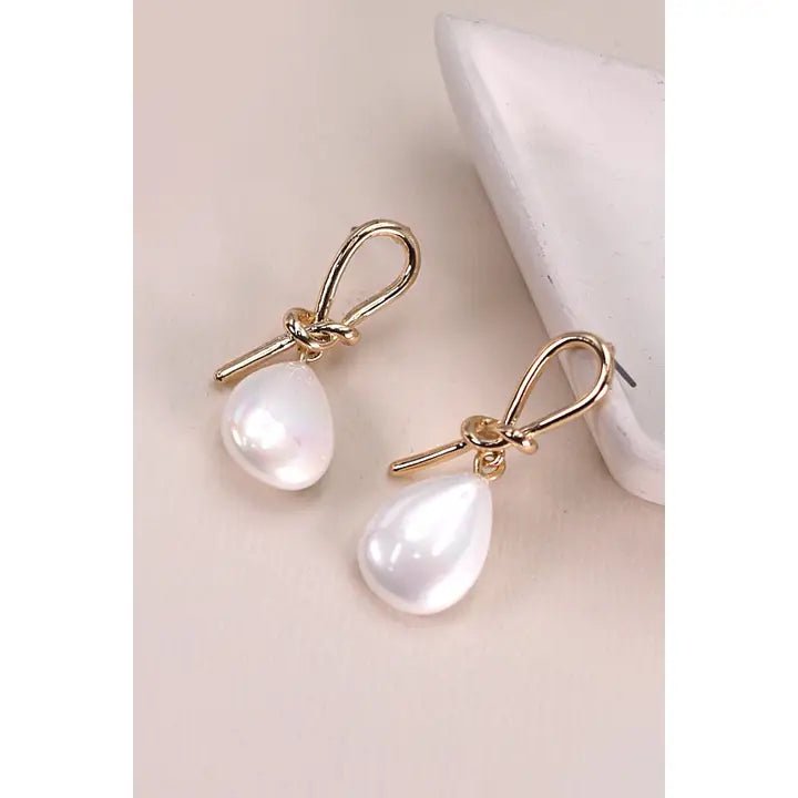 Wired Bow with Opal Teardrop Earrings - Infinity Raine
