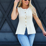 Fine Knit Peplum Top In Off White - Infinity Raine