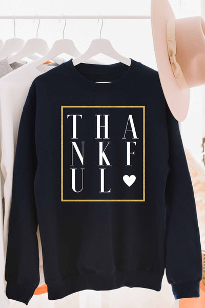 Thankful sweatshirt-Black - Infinity Raine