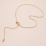 WONA TRADING Jewelry - Necklaces Knotted Lariat Necklace In Gold 58026486
