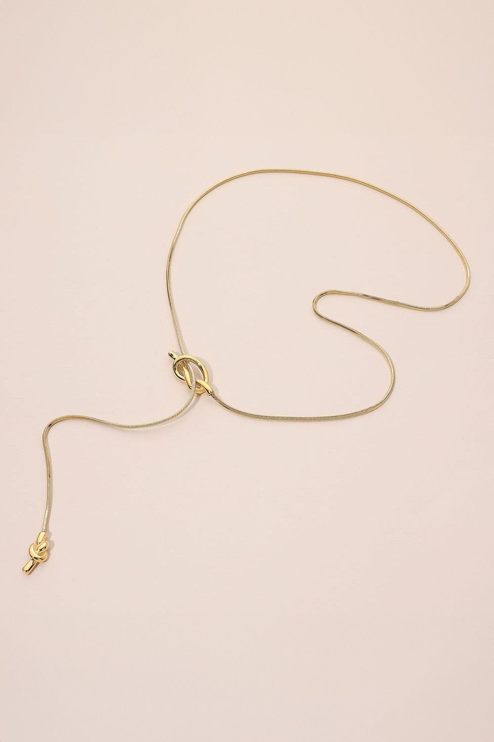 WONA TRADING Jewelry - Necklaces Knotted Lariat Necklace In Gold 58026486