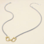 WONA TRADING Jewelry - Necklaces Stainless Steel Two Tone Horse-bit Necklace 55470582