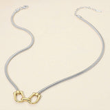 WONA TRADING Jewelry - Necklaces Stainless Steel Two Tone Horse-bit Necklace 55470582