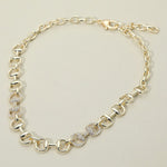 WONA TRADING Jewelry - Necklaces Stone Paved Horse-bit Chain Necklace In Gold 47180278