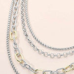 WONA TRADING Jewelry - Necklaces Two Tone Mixed Link Chain Layered Necklace 50653686