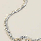 WONA TRADING Jewelry - Necklaces Two Tone Textured Ring Dual Chain Necklace 61729270