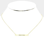 Bride Tribe Bar Necklace-More Colors - Infinity Raine