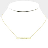 Bride Tribe Bar Necklace-More Colors - Infinity Raine