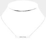 Bride Tribe Bar Necklace-More Colors - Infinity Raine