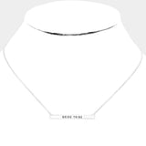 Bride Tribe Bar Necklace-More Colors - Infinity Raine