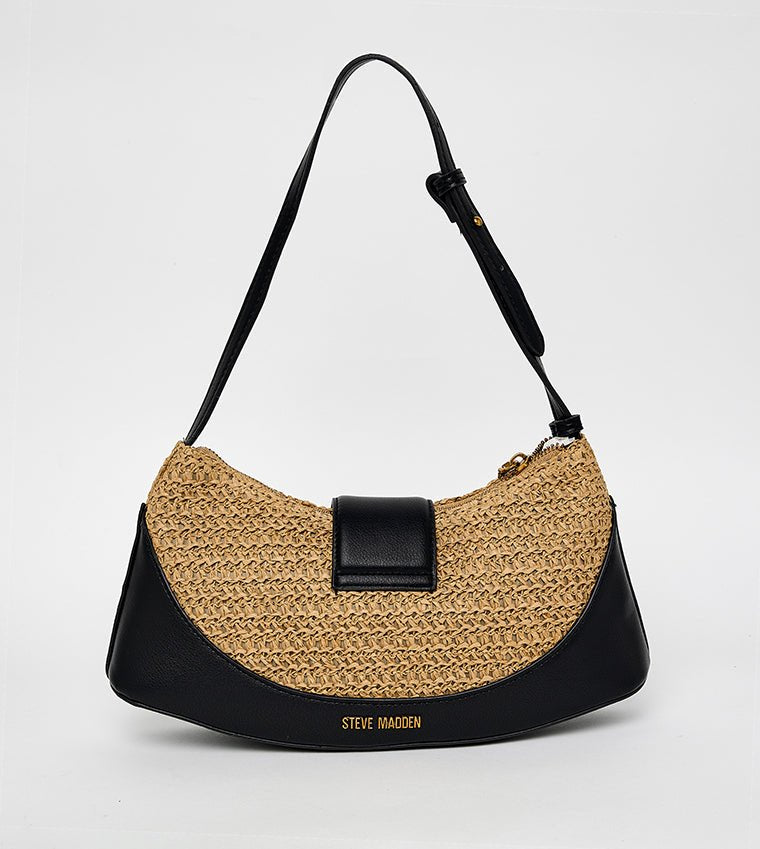 Woven Contrast Shoulder Bag - Infinity Raine