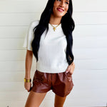 Year-Round Essential Soft Sweater Top with Raglan Sleeves In Ivory - Infinity Raine