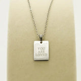 You Are Loved Pendant Necklace - Infinity Raine