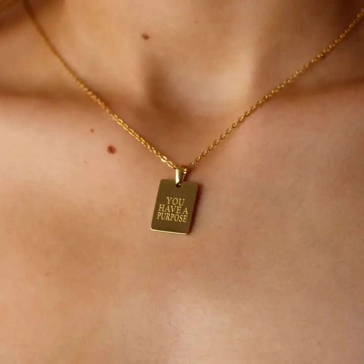 You Have A Purpose Pendant Necklace - Infinity Raine