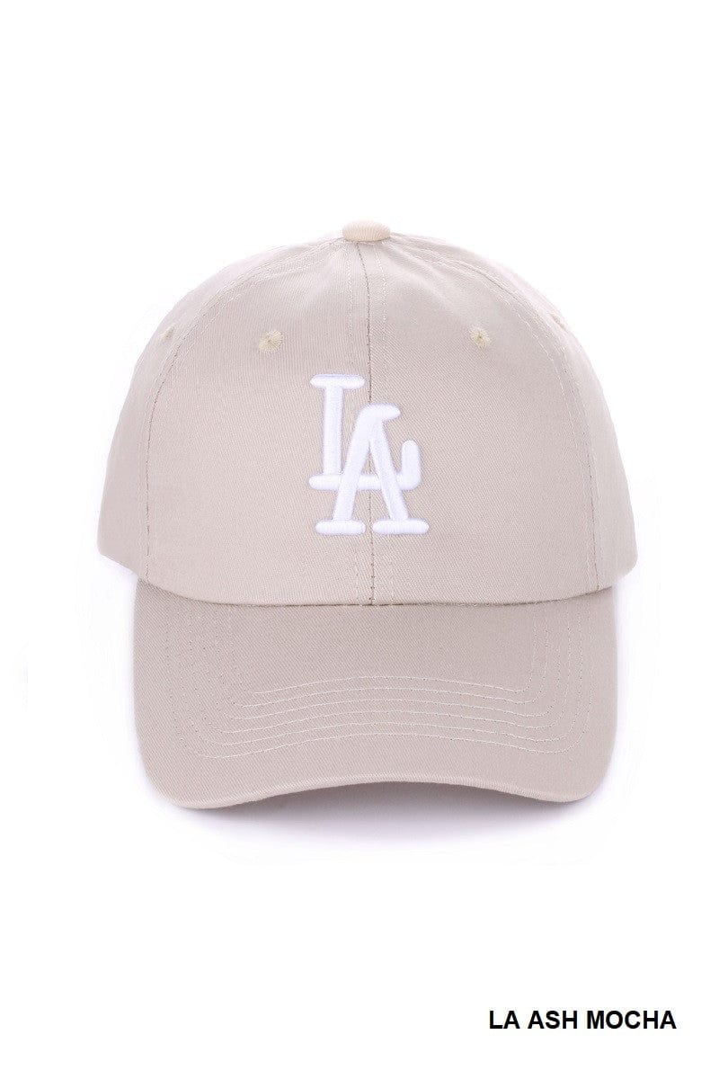 LA City Logo Embroidered Baseball Cap - Infinity Raine